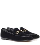 Gucci Jordaan Velvet Loafers