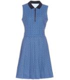 Saint Laurent Printed Pleated Golf Dress