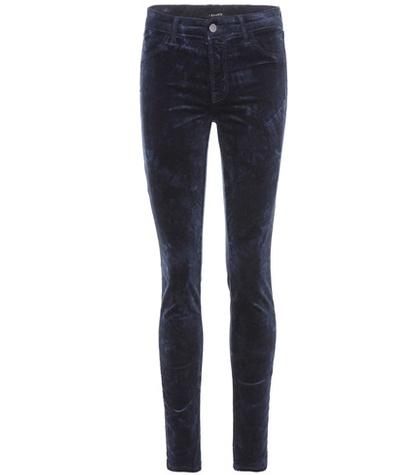 J Brand Luxe Velveteen Skinny Pants
