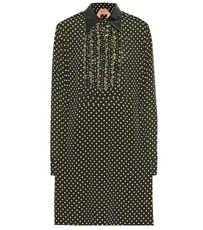 N21 Dotted Crêpe Minidress