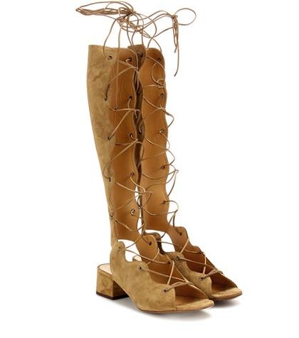 Saint Laurent Babies 40 Suede Sandals