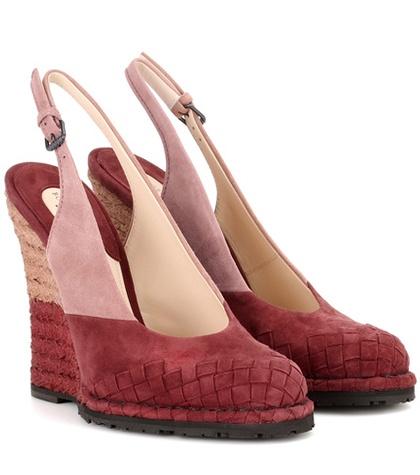 Bottega Veneta Suede Sling-back Pumps