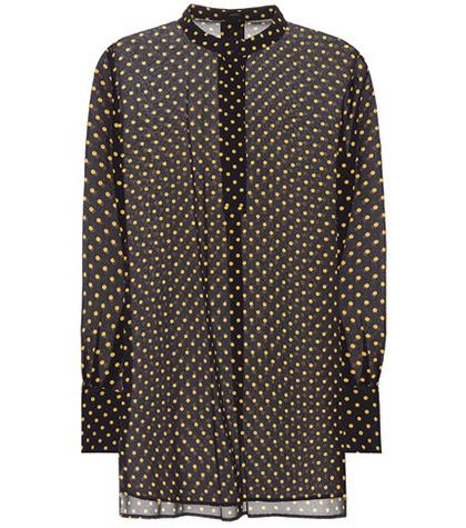 Jimmy Choo Marla Polka-dot Silk Blouse