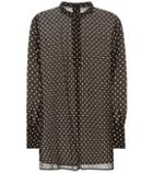 Jimmy Choo Marla Polka-dot Silk Blouse