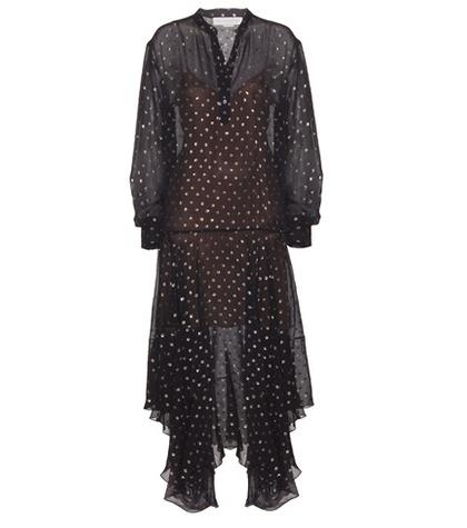 Alessandra Rich Marion Silk Chiffon Dress