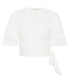 Tod's Textured Stripe Wrap Top