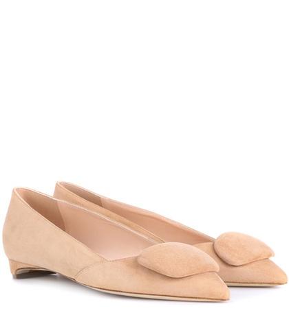 Rupert Sanderson Aga Suede Ballerinas