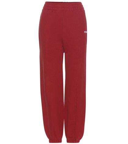 Velvet Cotton-blend Track Pants