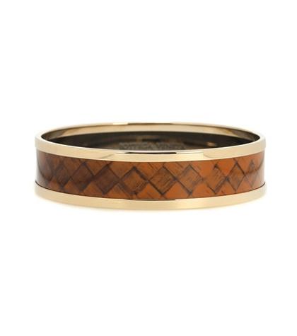 Bottega Veneta Intrecciato-printed Bangle