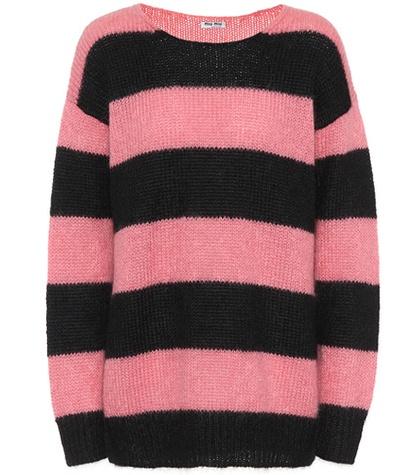 Etro Striped Mohair-blend Sweater