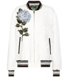 Dolce & Gabbana Embellished Jacquard Bomber Jacket