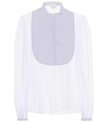 Isa Arfen Tulle Bib-front Blouse