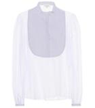 Isa Arfen Tulle Bib-front Blouse