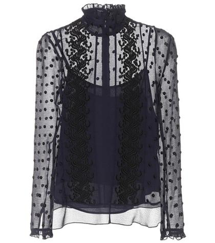 Nike Embroidered Tulle Blouse