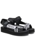 Gucci Leather-trimmed Sandals