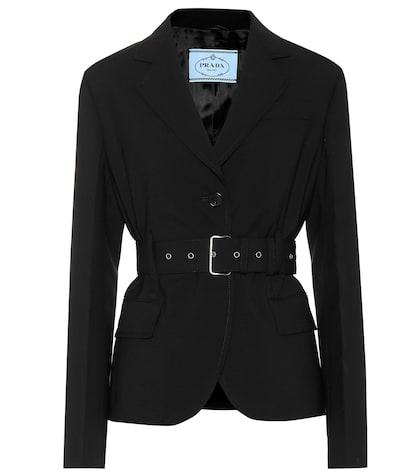 Prada Belted Wool Blazer