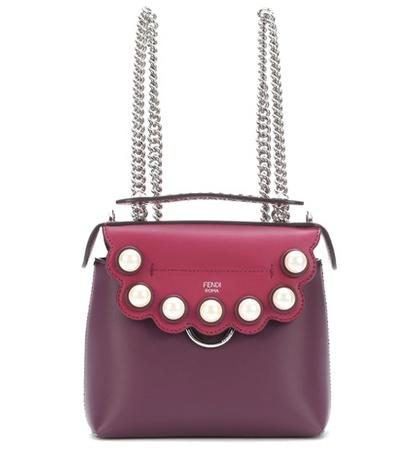 Fendi Mini Back To School Leather Backpack