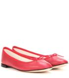 Anthony Vaccarello Cendrillon Leather Ballerinas