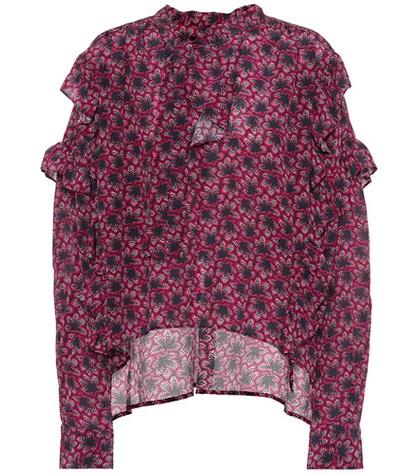 Isabel Marant Floral-printed Silk Blouse