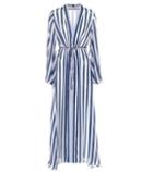 Alexandra Miro Betty Striped Chiffon Cape