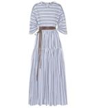 Brunello Cucinelli Striped Cotton Dress