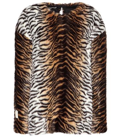 Stella Mccartney Printed Faux Fur Sweater
