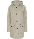 Woolrich Hooded Long Cotton Jacket