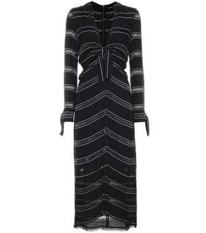 Proenza Schouler Crêpe Striped Dress