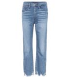 3x1 W4 Relaxed Split Cropped Jeans