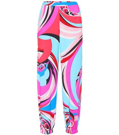 Emilio Pucci Beach Printed Jersey Pants