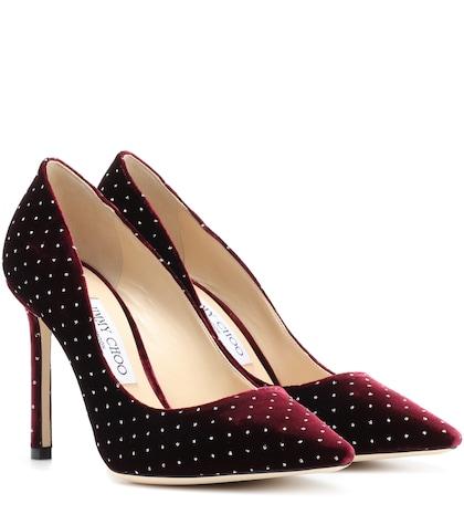 Moncler Genius Romy 100 Velvet Pumps