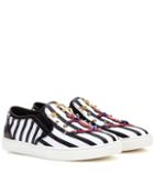 Dolce & Gabbana Striped Slip-on Sneakers