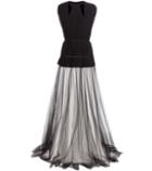 Gucci Pleated Silk-crêpe And Tulle Dress