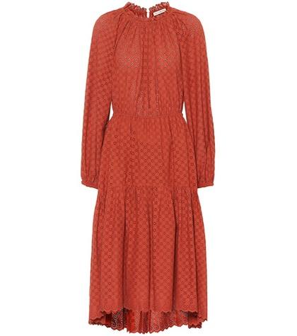 Bvlgari Eyewear Ambre Cotton Eyelet Lace Dress