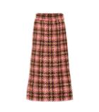 Miu Miu Tweed Wool And Cotton Midi Skirt