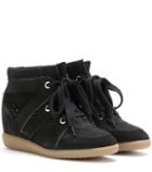 Anya Hindmarch Étoile Bobby Suede Wedge Sneakers