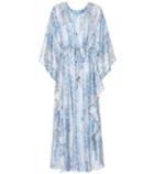 Melissa Odabash Robin Printed Silk-blend Kaftan