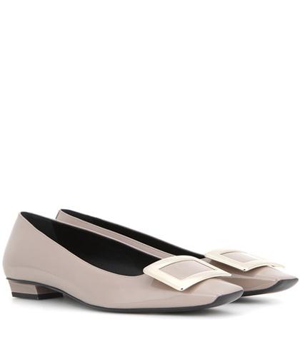 Off-white Belle Vivier Patent Leather Ballerinas