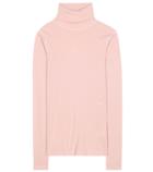 Jimmy Choo Rosalyn Cotton Turtleneck Top