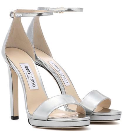 Jimmy Choo Misty 120 Leather Sandals