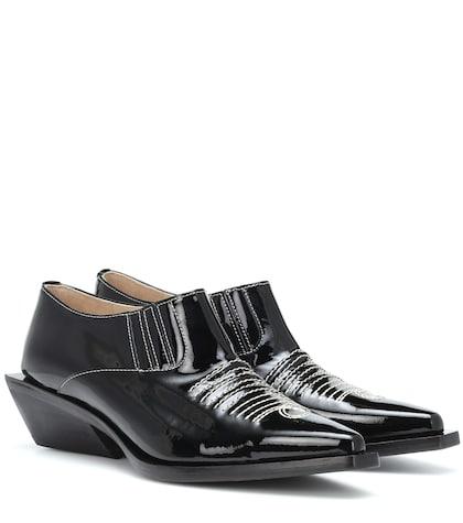 Prada Dolores Low-cut Leather Ankle Boots