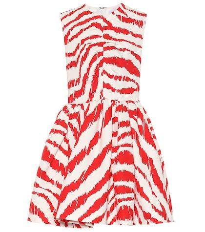Msgm Jacquard Cotton-blend Minidress