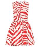 Msgm Jacquard Cotton-blend Minidress