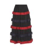 Redvalentino Tulle And Ribbon Midi Skirt