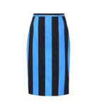 Prada Striped Cotton-blend Skirt