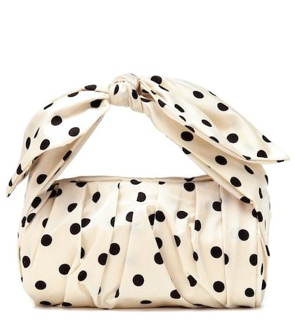 Melissa Odabash Nane Polka-dot Satin Tote