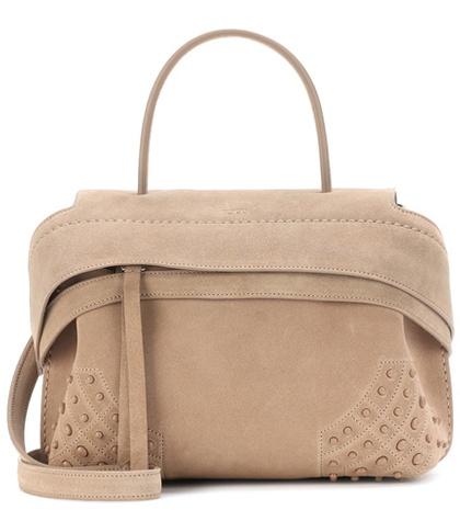 Alexander Mcqueen Wave Mini Suede Tote