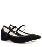 Fenty By Rihanna Rose Mary Jane Velvet Pumps