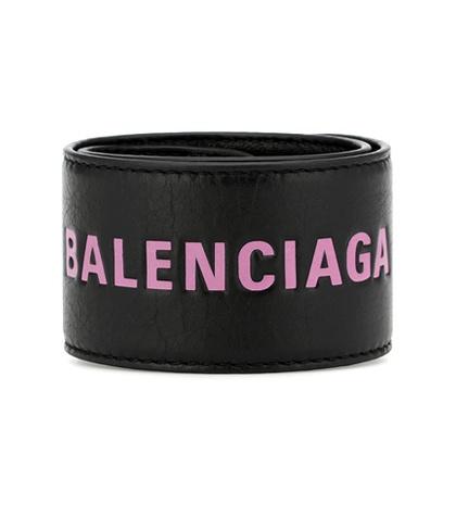 Balenciaga Cycle Leather Bracelet