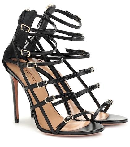 Aquazzura Super Model 105 Leather Sandals
